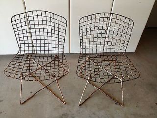 FOUR AUTHENTIC KNOLL BERTOIA CHAIRS   IN ORIGINAL CONDITION (MID 