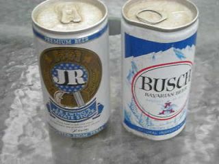 Newly listed Antique BUSCH BEER CANS / JR EWING PRIVATE STOCK BEER 