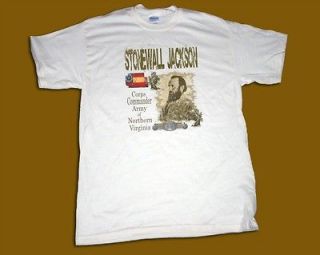 New Civil War Confederate General Stonewall Jackson T shirt