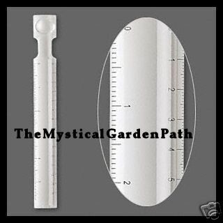 Acrylic Magnifier Ruler * 2x Magnification *Inch & Millimeter