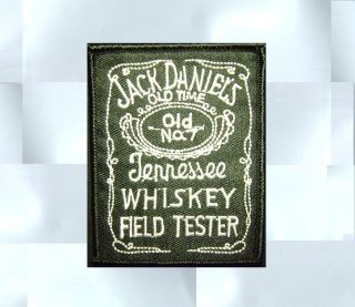 JACK DANIELS OLD NUMBER 7 FIELD TESTER TENNESSEE WHISKEY TN IRON ON 