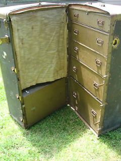 Antique 1800s R.H. Macy & Company Wardrobe Traveling Trunk Not 