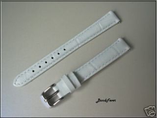 12mm white watch band strap fits michele csx coquette returns