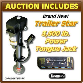   3500 Electric RV Camper Power Tongue Jack w/ Adjustable Foot ext 18+6