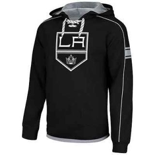   Los Angeles Kings Faceoff NHL Team Jersey Pullover Hoodie   Black