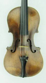 Fine Old Stainer Violin with Lions Head One Piece Back Excellent 