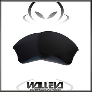 New Walleva Polarized Black Lenses For Oakley Flak Jacket XLJ