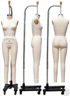 Professional dress form, Mannequin,Full Size 8, w/legs