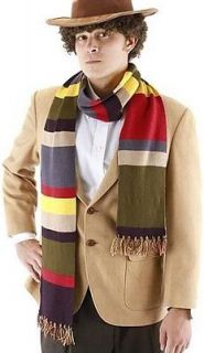   LICENSED FOURTH 4TH DOCTOR 6 STRIPED SCARF COSTUME REPLICA TOM BAKER