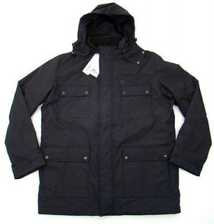 275 Nwt Lacoste Black Hooded Waterproof Coat / Jacket 54 / L