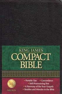 King James Compact Text Bible by Thomas Nelson 2002, Hardcover
