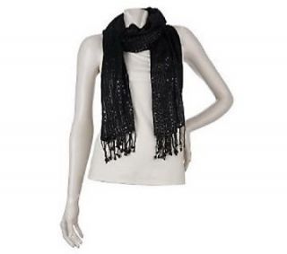 JOAN RIVERS Woven with Style Sequin Scarf A219367