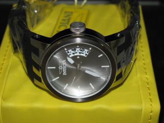Invicta Womens 10414 DNA Black Rubber Strap Silver Dial Watch