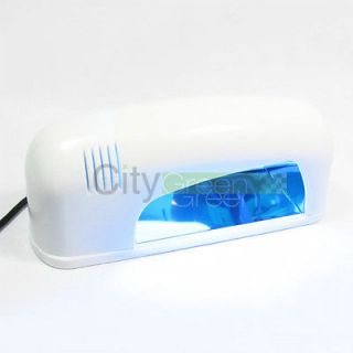   240V 9W UV Gel Acrylic Curing Nail Polish Dryer Lamp Light Spa Kit #21