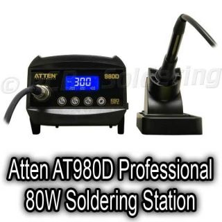   AT980D Professional 80W PCB Soldering Iron Rework Station ESD Safe