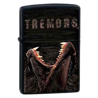 Zippo Tremors Black Matte Lighter, Universal Studios, 0479