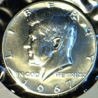1967 P John F. Kennedy SILVER Half Dollar From Fresh Special MINT Set 