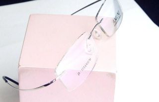   Grey Rimless Men Flexible Optical Eyeglass Frame Eyewear Spectacles RX