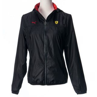 BN PUMA Women Ferrari Classic Windbreaker Jacket Black Asia Size 