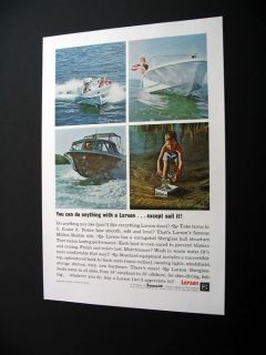 larson fiberglass boats boat 1963 print ad 