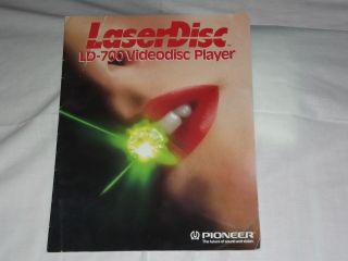 Pioneer Laser Disc LD 700 Video Player Original Catalog / Brochure X 