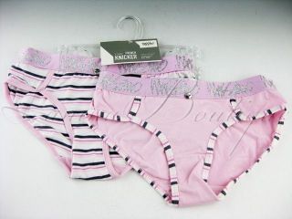 MOSSIMO Womens Pink Candy 2 Pack French Knicker Underwear Sz 8 10 12 