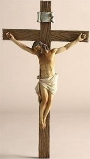 Jesus Christ Crucifix Figurine Catholic Cross Wall Art