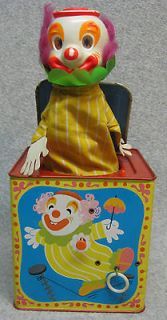 Jack In The Box 1971 TALKING CLOWN Mattel Works,Excellent Condition 
