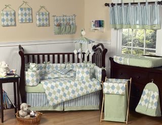   AND GREEN BABY BOY CRIB BEDDING SET COLLECTION BY SWEET JOJO DESIGNS