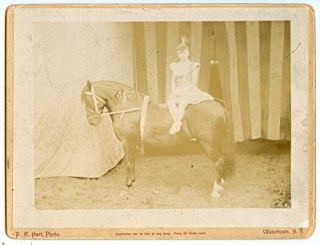 1890s Josie Ashton Bareback Rider Cabinet Card Ringling Brothers 