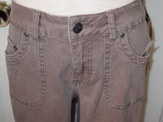 Jag Jeans Mayes Roll Crop Pine Cone Brown Pant  Foster Fit Stretch NWT 