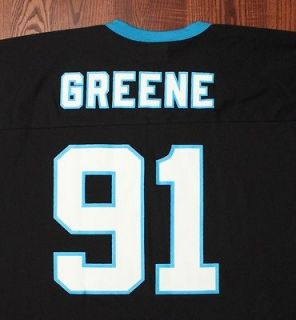Carolina Panthers NFL Football #91 Kevin Greene Vintage Logos Black XL 