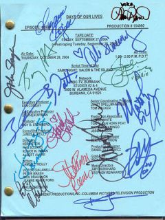 LISA RINNA FARAH FATH ALISON SWEENEY SIGNED X16 DAYS OF OUR LIVES 
