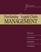 Purchasing and Supply Chain Management by Robert M. Monczka, James L 