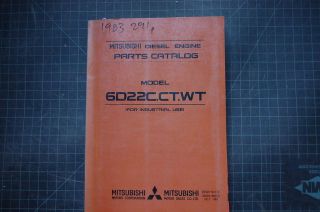 MITSUBISHI 6D22 C/CT/WT ENGINE Repair Shop Service Manual Book 