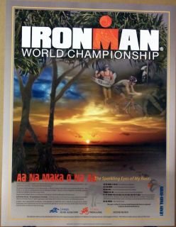   Ironman Triathlon   Original Poster 2012 Kailua Kona HAWAII