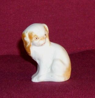 Vintage Bisque porcelain Japanese Chin dog figurine made in Germany