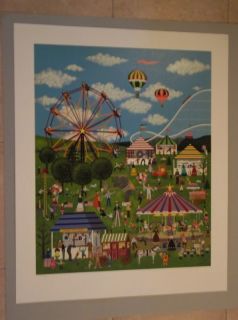 WOOSTER SCOTT SERIGRAPH CARNIVAL TIME AT WILLOW BEND PENCIL SIGNED AP
