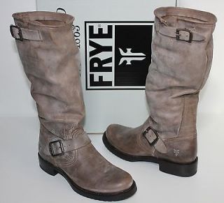 Frye Veronica Slouch 77608 slate grey antique leather boots New in Box