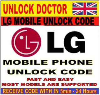 LG Mobile Phone Unlock Code   A140, KU990, KC910, GS101, GB102, GD510 