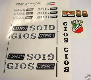 gios compact decals for campagnolo vintage bike resto from australia