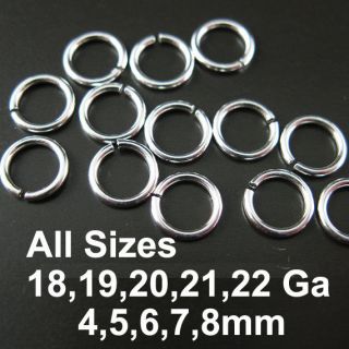Wholesale Sterling Silver Open Jump Rings (All Sizes) Bulk Lots