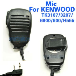 Pin Handheld PTT Speaker Mic for Kenwood 2 Way Radio NEW