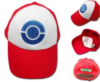 Anime Pokemon ASH KETCHUM Trainer Cap Costume Cosplay Hat