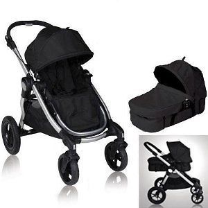 Baby Jogger City Select Double Stroller 2012 with bassinet, Onyx
