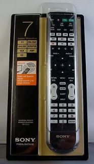 Sony RM VZ320 7 Device Universal Remote with Dual IR Emitter   NEW