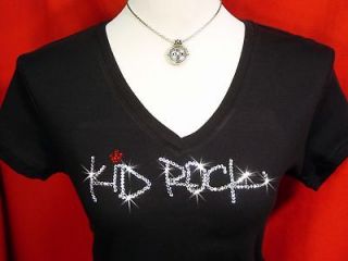 awesome kid rock swarovski rhinestone concert shirt