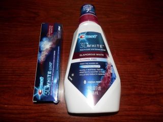   3D White GLAMOROUS WHITE  rinse 32oz (946ml) mouthwash & toothpaste