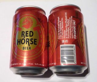 RED HORSE BEER Lager can THAILAND 330ml Collect San Miguel Red Gold 