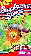 Disneys Sing Along Songs   The Lion King Circle of Life VHS, 1994 